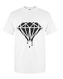 Artix Men's Black Diamond T-Shirt Large White