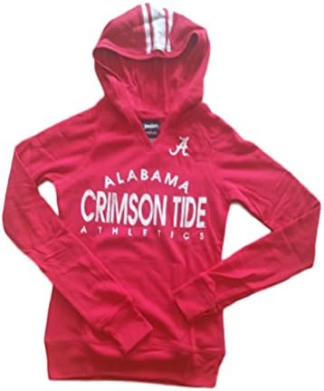 Alabama Crimson Tide Girls Juniors Lightweight Hooded Sweatshirt - Hoodie (Crimson, Juniors L (11-13))
