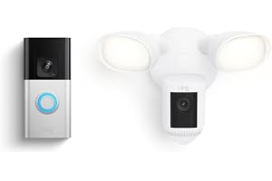Ring Battery Doorbell Pro with Ring Floodlight Cam Wired Pro