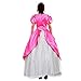 Angelaicos Womens Princess Dress Lolita Layered Party Costume Ball Gown (M, Pink)