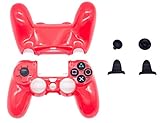 BRH NEW Controller Skin Case Cover for PS4 Game Controller Armor Gear Case Protective Sleeve Accessories (Red)
