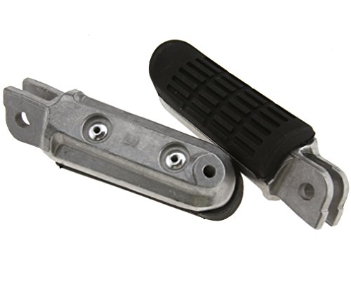 Pair Motorcycle Foot Pegs Footrest Compatible with Yamaha FJR 1300 FZ6 FZ400 FZ1 XJ6 - Thumbnail 2