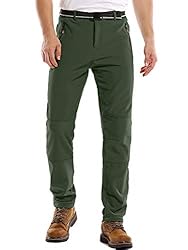 linlon Men's Snow Ski Waterproof Fleece Lined Pants