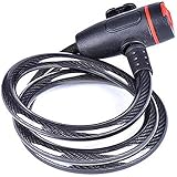 Universal Anti-Theft Bike Bicycle Lock Stainless Steel Cable Coil For Castle Motorcycle Cycle MTB Bike Security Lock with 2 Key