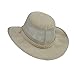 Beige Big Tall Sun Hat for Men, Vented Mesh, Soaker Design, UPF 50, Size XL, 2X