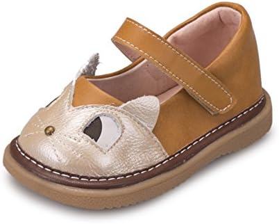 AjaR Baby Boys Girls Cowhide Toddler shoes Anti-slip First Walkers Shoes 0-36 Months flat leather shoes