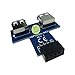 JIUWU 9 Pin USB 2.0 Female Pin Header to Dual USB2.0 Port Adapter-T Type
