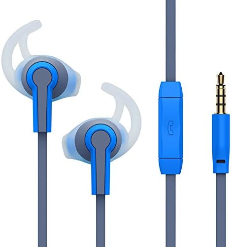 Sport Ear phones In-ear Earbuds with Stereo Mic Running Headphones Noise Cancelling Earbuds for iPhone Sony LG Samsung with Carry Case