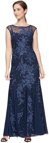 alex evenings women's long fit and flare dress godet detail Amazon.com: Alex Evenings Women's Long Fit and Flare Mother of the Bride Dress  with Godet Detail (Petite and Regular Sizes), Rose Gold, 6 : Clothing,  Shoes & Jewelry
