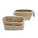 LEXSION Organizer,Bag Organizer,Insert purse organizer with 2 packs in one set fit NeoNoe Noé Series perfectly Beige