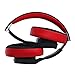 Ausdom M08 Wireless Bluetooth Stereo Headset And Noise Reduction With Mic,Extra Bass (Black Red)