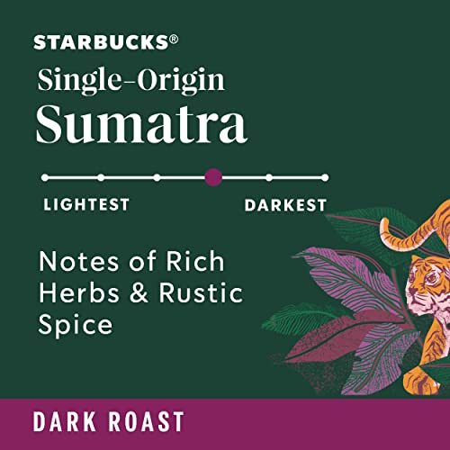 Starbucks Whole Bean Coffee—Dark Roast Coffee—Sumatra—100 Arabica—6