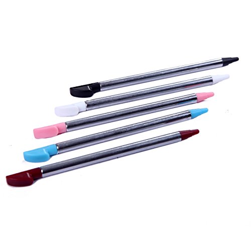 image for HDE Nintendo 3DS Power Adapter AC Wall Charger + 5-Pack Metallic Retra