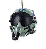 Kurt Adler 3.25” U.S. Air Force Pilot Helmet Decorative Christmas Ornament