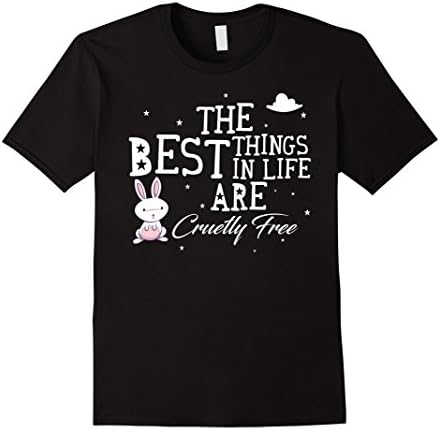 Men's The Best Things In Life Are Cruelty Free Tee Medium Black