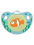 NUK Cute as a Button Pacifier, 6-18 Months, Sea Creatures/Assorted Colors, 2 pk