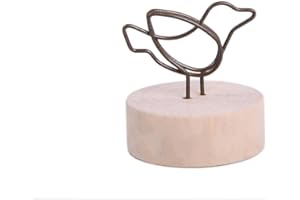 Wood Sign Holder - Creative Wooden Base Place Card Holders, Picture Memo Note Photo Clip Holders, Name Cards Photo for Weddin