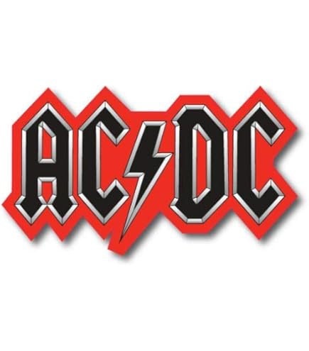 Amazon.com: C&D Visionary ACDC Logo Metal Sticker, Gold, 9cm