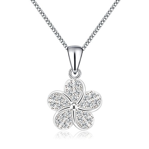 Five Leaf Clover Necklace, S925 