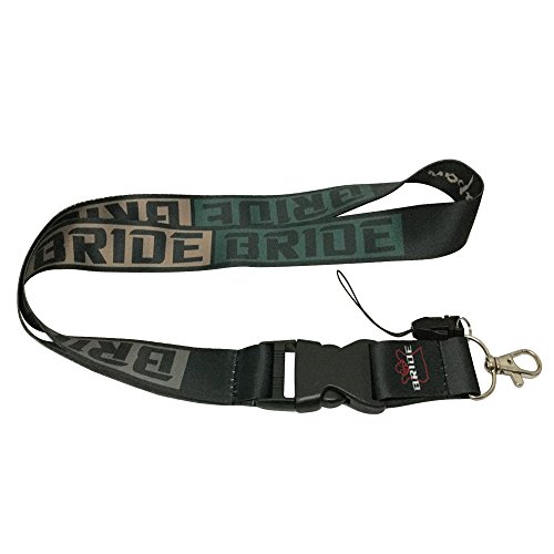 Coloryard 1pcs Black Color USA Ship New Quick Release Neck Strap Lanyard Keychain Keyring Car Keys House Keys ID Badges Card For Speeding Car Performance Team Bride