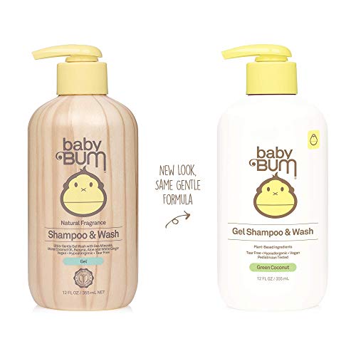Baby Bum Shampoo & Wash Gel Tear Free Soap for Sensitive Skin with