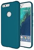 Pixel Case, Diztronic Full Matte Slim-Fit Flexible TPU Case for Google Pixel (2016) - (Matte Teal Blue)