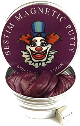 ACXOP Magnetic Slime Putty Clourful Play Dough Bouncing Toys for Kids (Purple)