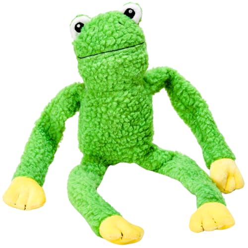 Brinquedo Sapo Chalesco para Cães – Pelúcia Interativa para Brincadeiras, Pertence a Família do Macaco.