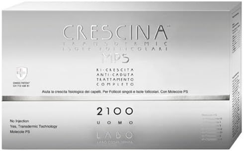 LABO CRESCINA TRANSDERMIC MPS FOLLICULAR ISLANDS KOMPLETTES WACHSTUM + ANTI-HAARVERLUST-BEHANDLUNG 2100 Herren-Haarpflege 10+10 Fläschchen