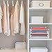 Perfect Life Ideas 10 Pack Stackable T Shirt and Document Organizer, Clothes Storage Organizers for Closets - Pull Out Tshirts Without Messing Other Clothes