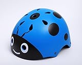 Kids Ladybug Helmet Cute Street Bike Helmet Specialized for Tricycle Roller Skating Skating Cycling Fun Beatles Print (48-54cm)