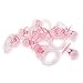 Adorox 2.5'' Pink Acrylic Baby Pacifier Shower Favor (Pink (36 Pieces))