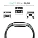 MoKo Fitbit Charge 2 Band, Soft Silicone Adjustable Replacement Strap Band for 2016 Fitbit Charge 2 HR Heart Rate + Fitness Wristband, Wrist Length 5.70