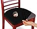 KLEEGER Chair Covers Protective & Stretchable: Fits Round Square Chairs Kids, Pets, Set of 2 (Black)