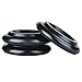 Piano Caster Cups,TOPCHANCES Premium 3 Pcs Grand Piano Caster Pads w/EVA Anti-Slip & Anti-Noise Foam Mat, Solid Wood Coasters Cups Piano Leg Pad for Tripod Grand Piano (Black)