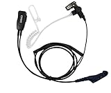Coodio Professional Surveillance Earpiece Headset Bodyguard FBI [Covert Acoustic Tube] Mic Microphone For Motorola MOTOTRBO 2 Way Radio