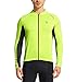 Baleaf Men's Full Zip Long Sleeve Bicycle Cycling Jersey Fluorescent Yellow Size M