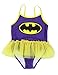 Warner Bros. Girls' Batgirl Toddler Swimsuit, Purple, 4T