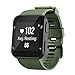 ANCOOL Compatible with Forerunner 35 Bands Soft Silicone Watch Band Sport Strap Replacement for Forerunner 35 Smartwatch (Olive Green)
