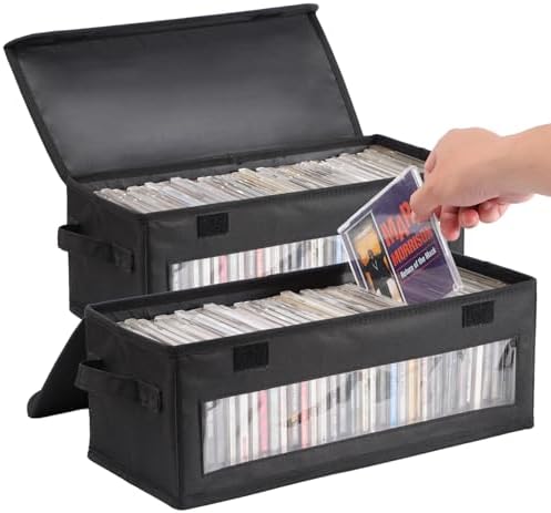 Amazon.com: Evelots CD Storage Bags (2 Pack) Clear PVC Plastic
