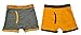 Calvin Klein Boys Orange & Gray 2Pk Underwear Boxer Briefs (6/7)