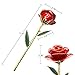 econoLED Rose Flower,Red rose, Best Gift for Valentine's Day, Mother's Day, Anniversary, Birthday Gift, Gift for Lover Mother Girlfriend, 24k Golden Plated Rose In Gift Box Red All Women Girl Gifts