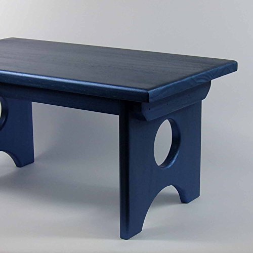 Solid Pine Personal Child's Stool or Bench By EarthBench: SAPPHIRE BLUE - Made in the USA