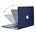 MOSISO Plastic Hard Shell Case & Keyboard Cover & Screen Protector Only Compatible with MacBook Pro Retina 15 inch (Model: A1398, Older Version Release 2015 - end 2012), Navy Blue