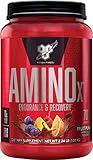 BSN Amino X Muscle Recovery & Endurance Powder with BCAAs, 10 Grams of Amino Acids, Keto Friendly, Caffeine Free, Flavor: Fruit Punch, 70 servings (Packaging may vary)