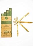 Eco-Friendly Bamboo Toothbrush Set - BPA Free Ultra Soft Nylon Bristles - Natural, Compostable and Biodegradable | 100% Organic Zero Waste Vegan| Splinter-Free Bamboo Handle Toothbrushes (4 PACK)