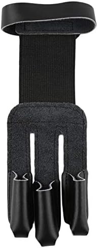 sdfghaWSEfdfghsfgh Reinforced Finger Tips for Excellent Protection Archery Protect Glove 3 Fingers Pull Bow Arrow Leather Shooting Gloves