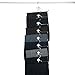 Evelots 8 Piece Swivel Head Non Slip Rubber Coated Metal Cascading Pant Hangers