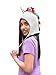 Unicorn Party Supplies Hat, Fleece with Rainbow Colored Mane, Silver Horn, Pink Ears
