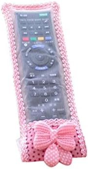 Bowknot Lace Remote Control Dust Proof organizer storage candy color bag TV Air Condition Protector